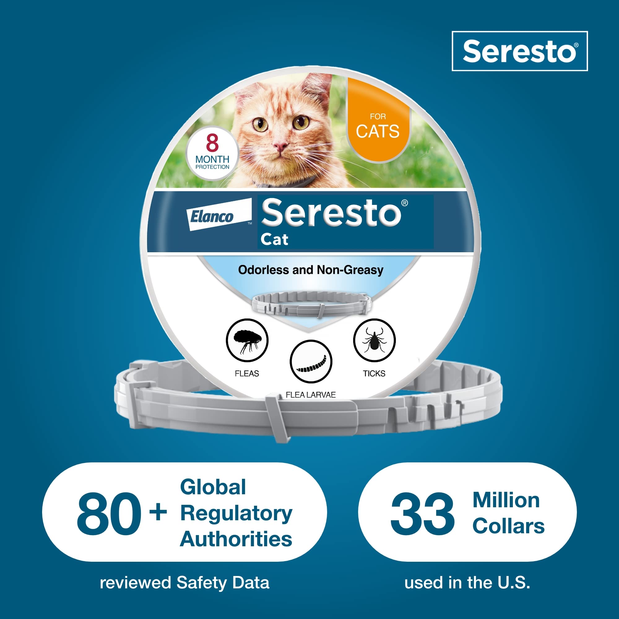 Foto 6 pulgar | Collar Seresto Cat Para Tratamiento De Pulgas Y Garrapatas  8 Meses De Protección - Venta Internacional.