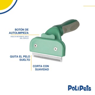 Foto 3 | Cepillo Peine Deslanador Poli Pets Verde para Perro y Gato