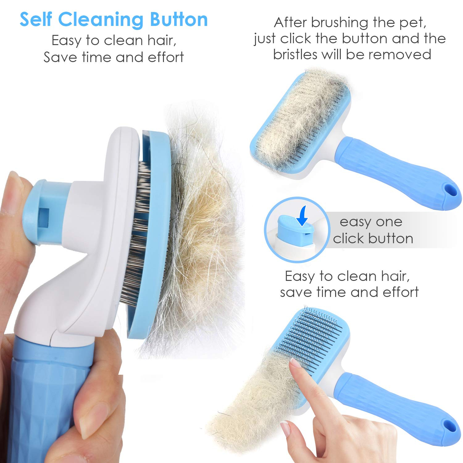 Foto 4 pulgar | Slicker Brush Jieyou, Autolimpiante, Para Perros Y Gatos - Venta Internacional.