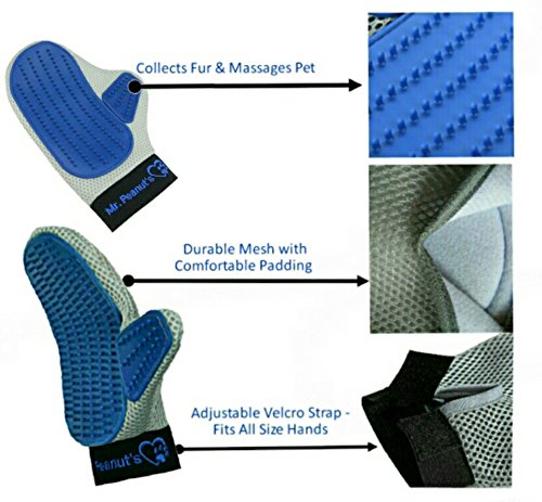 Foto 3 pulgar | Mr. Peanut's Grooming Glove Brush And Deshedding Aid - Mascota - Venta Internacional.