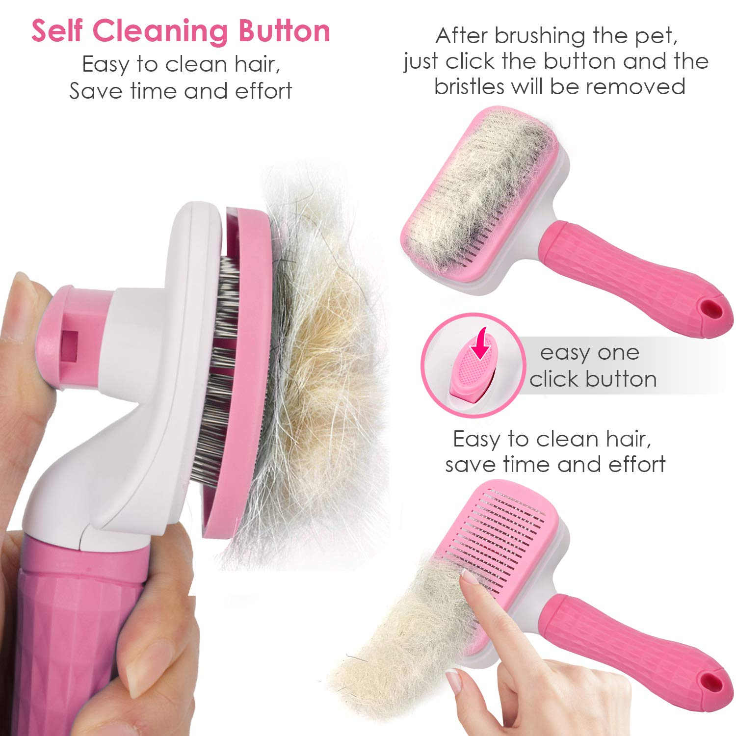 Foto 4 pulgar | Slicker Brush Jieyou, Autolimpiante, Para Perros Y Gatos - Venta Internacional.