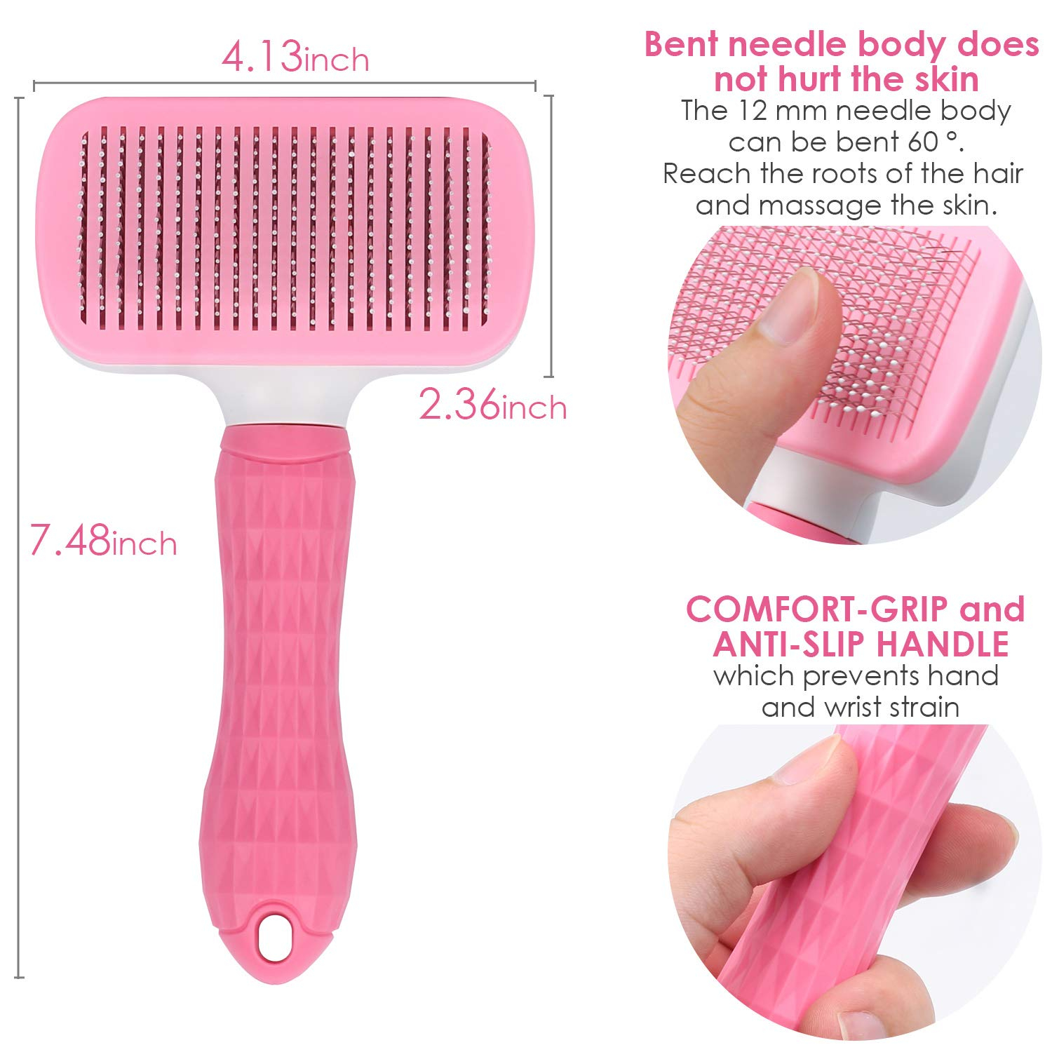 Foto 6 pulgar | Slicker Brush Jieyou, Autolimpiante, Para Perros Y Gatos - Venta Internacional.