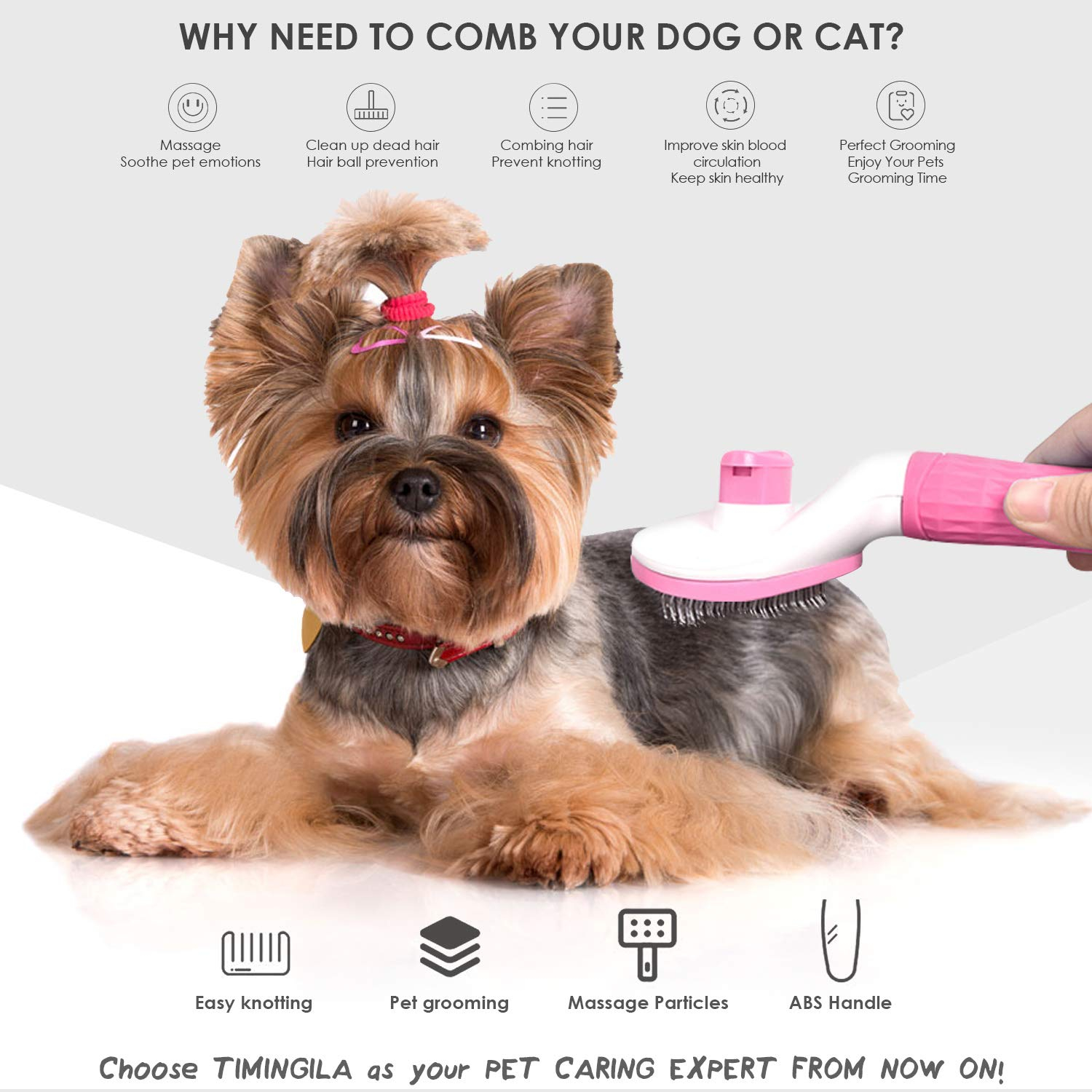 Foto 7 pulgar | Slicker Brush Jieyou, Autolimpiante, Para Perros Y Gatos - Venta Internacional.