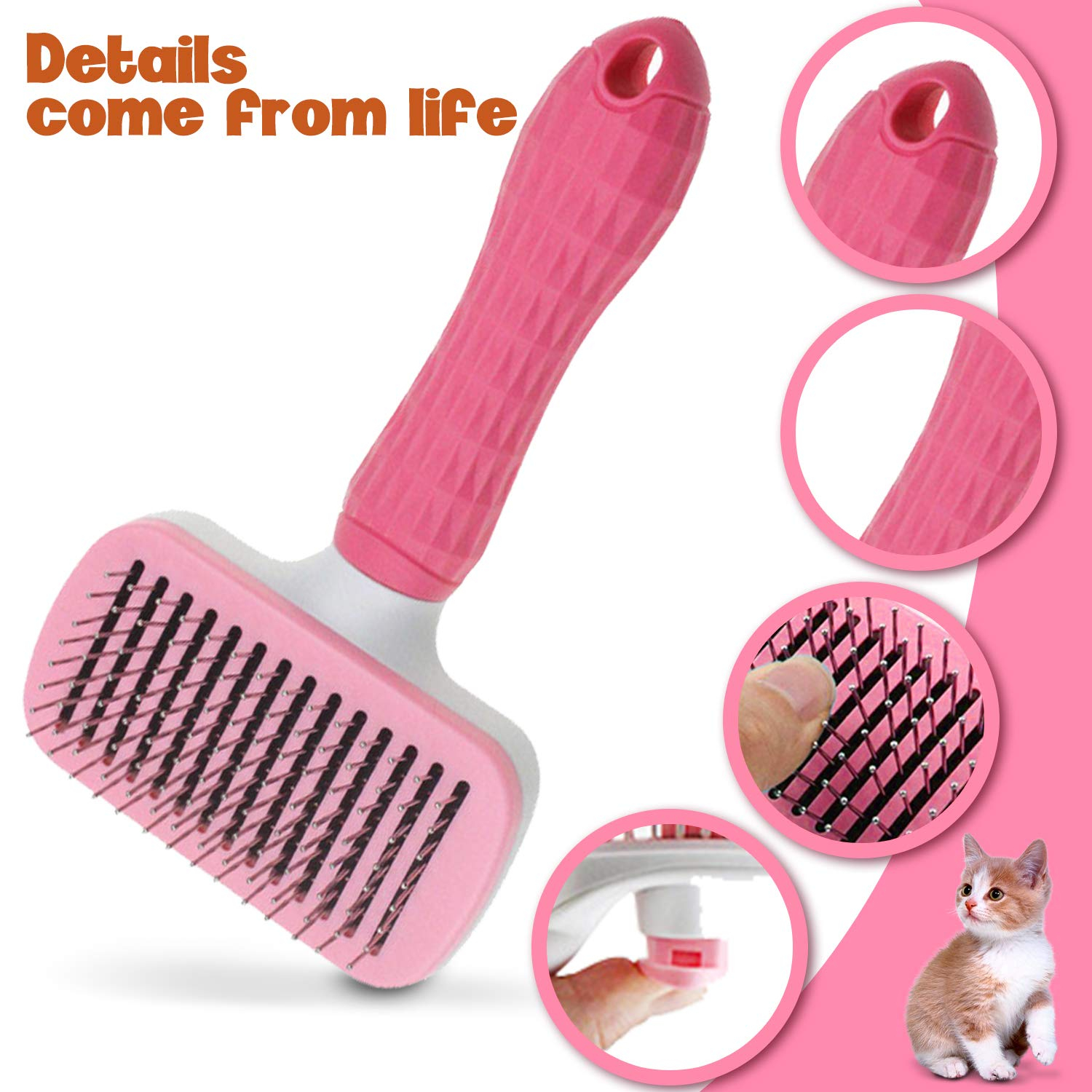 Foto 3 pulgar | Slicker Brush Jieyou, Autolimpiante, Para Perros Y Gatos - Venta Internacional.