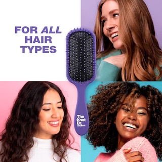Foto 4 | Cepillo de Pelo Conair The Knot Dr. Wet & Dry Detangler Purpura - Venta Internacional