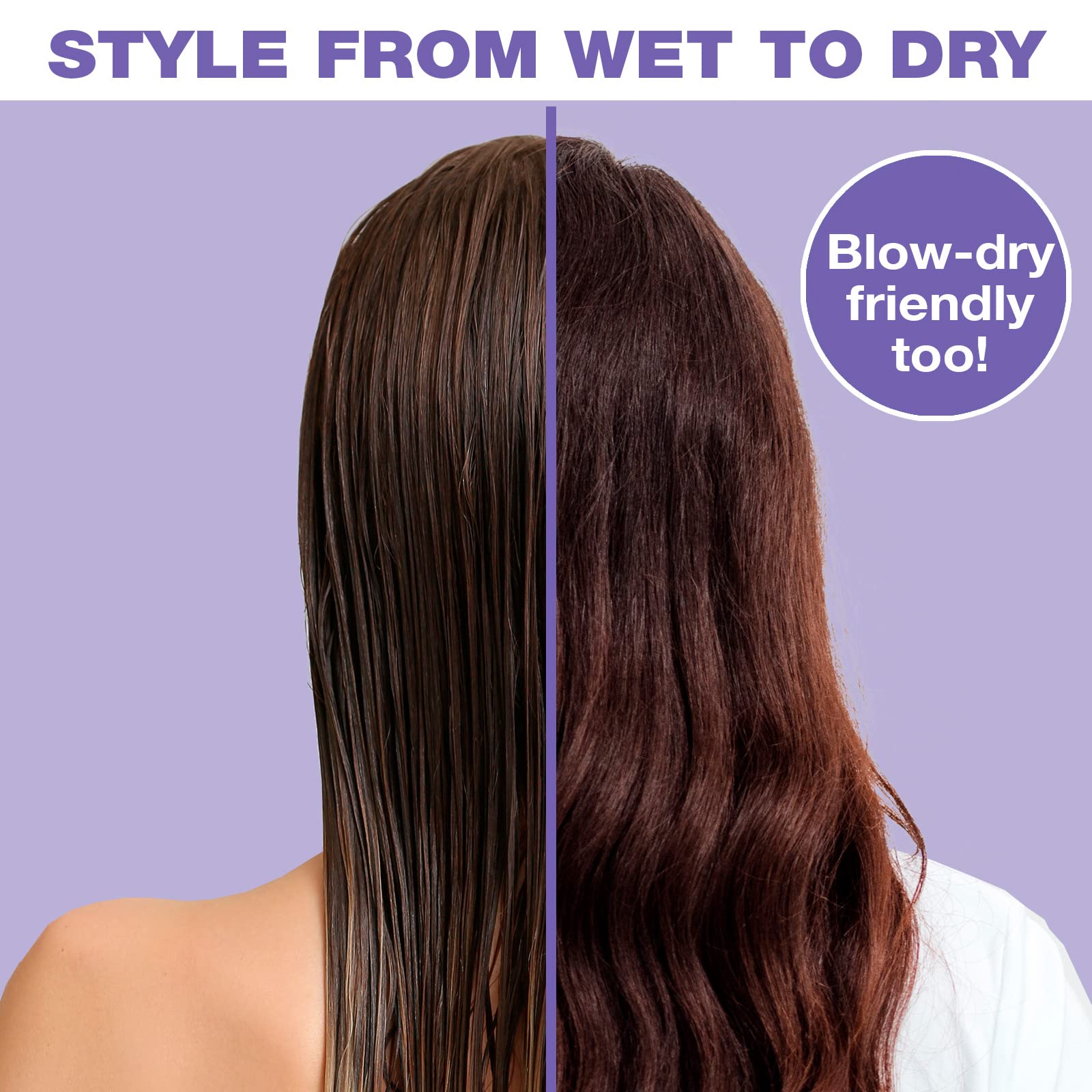Foto 6 pulgar | Cepillo de Pelo Conair The Knot Dr. Wet & Dry Detangler Purpura - Venta Internacional