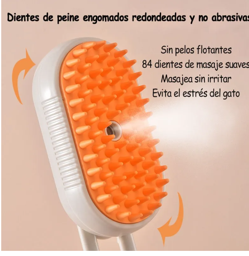 Foto 5 pulgar | 3 In 1 Depilación Cepillo De Vapor Para Gato Perro Mascota