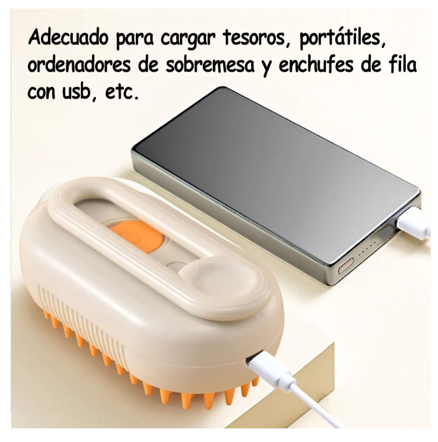 Foto 6 pulgar | 3 In 1 Depilación Cepillo De Vapor Para Gato Perro Mascota