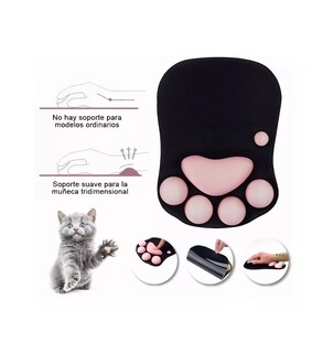 Foto 2 | Alfombrilla Mouse Pad Ergonomico Con Reposamuñecas Gato