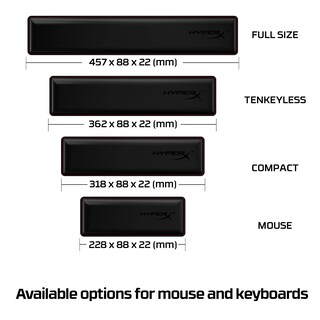 Foto 6 | Reposamuñecas HyperX Gel Viscoelástico Antideslizante Negro - Venta Internacional