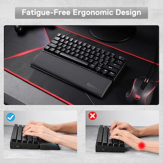 Foto 6 | Almohadilla Reposamuñecas Para Teclado Redragon P035 Meteor S Memory Foam - Venta Internacional.