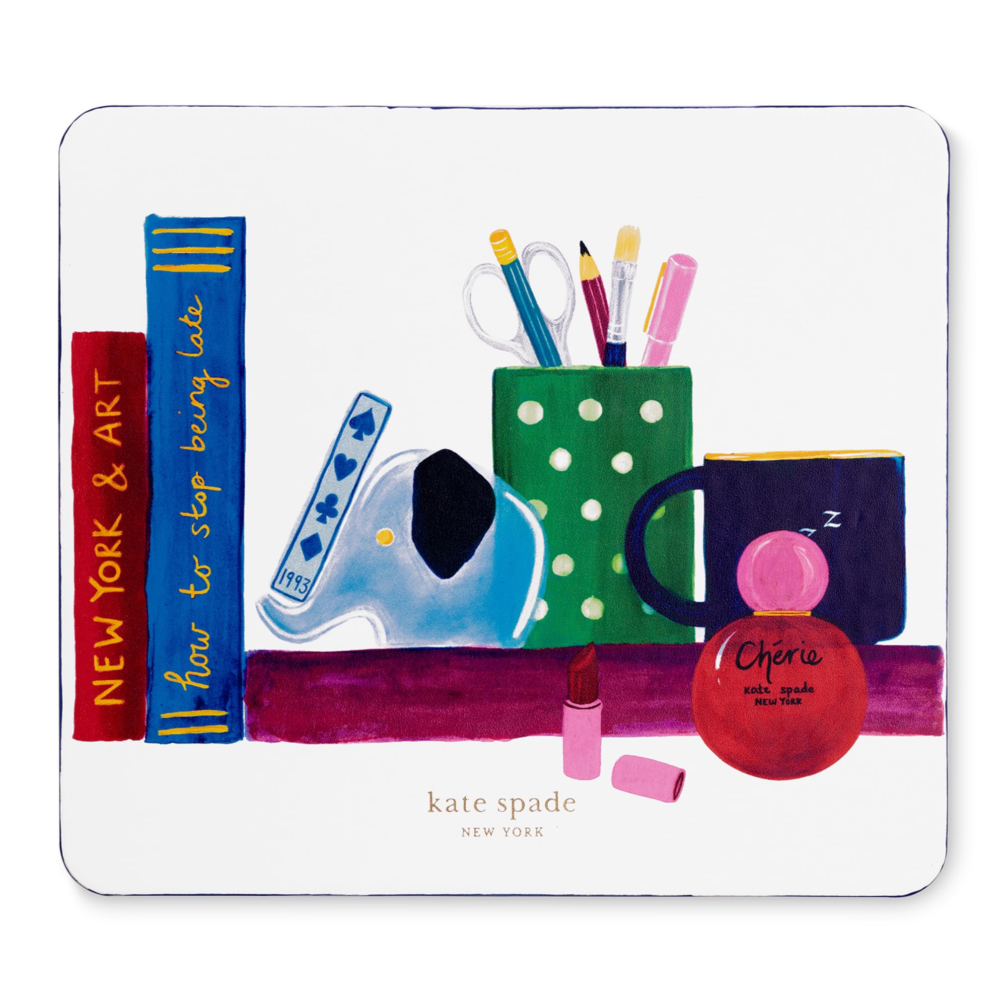Foto 1 | Alfombrilla De Ratón Kate Spade New York Leatherette Charmed Library - Venta Internacional.