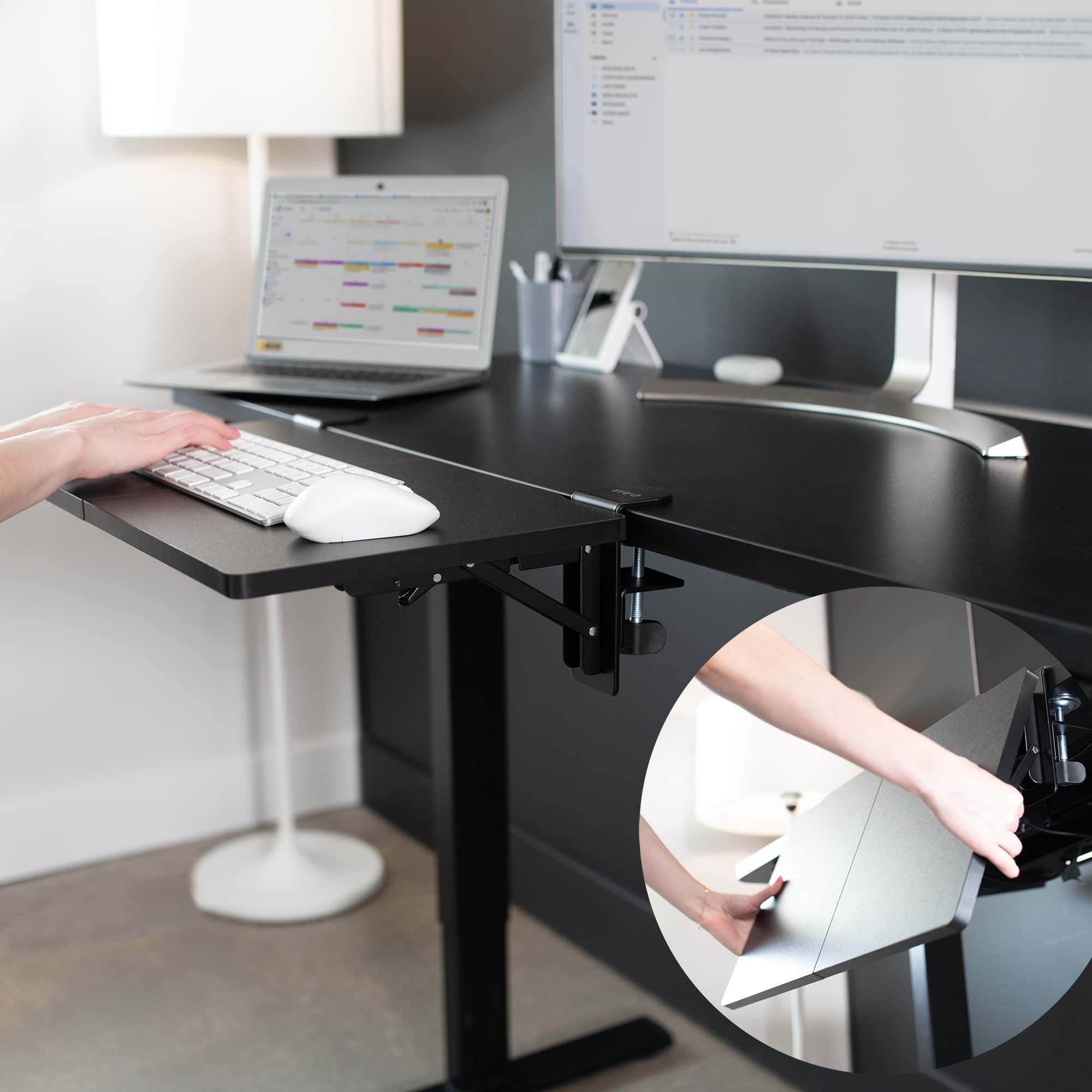 Foto 7 pulgar | Extensor De Escritorio Vivo Desk-ext24 Con Pinza 60 X 30 Cm Negro - Venta Internacional.