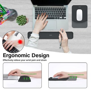 Foto 2 | Juego De Reposamuñecas Mosiso Para Alfombrilla De Ratón Y Teclado, Alfombrilla De Ratón Ergonómica R - Venta Inte