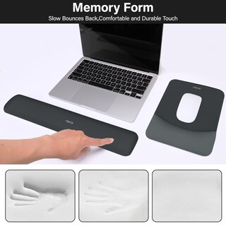 Foto 4 | Juego De Reposamuñecas Mosiso Para Alfombrilla De Ratón Y Teclado, Alfombrilla De Ratón Ergonómica R - Venta Inte