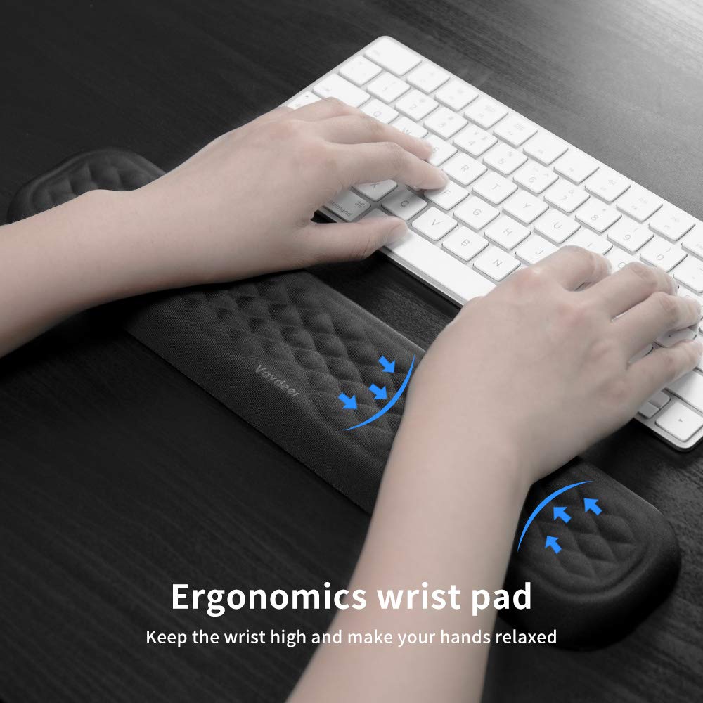 Foto 6 | Reposamuñecas Para Teclado Vaydeer Memory Foam, 14.17 Pulgadas, Color Negro - Venta Internacional.