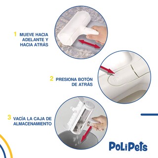 Foto 5 | Rodillo Removedor Quita Pelusa y Pelo de Mascota Poli Pets Blanco