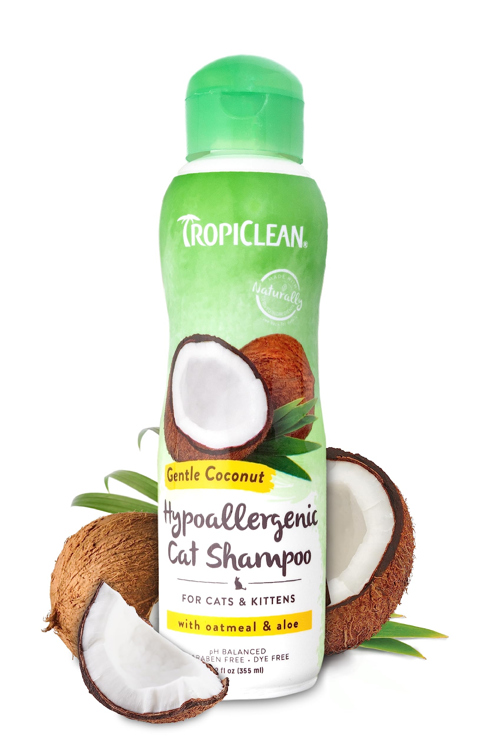 Foto 2 pulgar | Champú Para Gatos Tropiclean Coconut Hipoalergénico Para Pieles Sensibles - Venta Internacional.