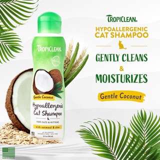 Foto 2 | Champú Para Gatos Tropiclean Coconut Hipoalergénico Para Pieles Sensibles - Venta Internacional.