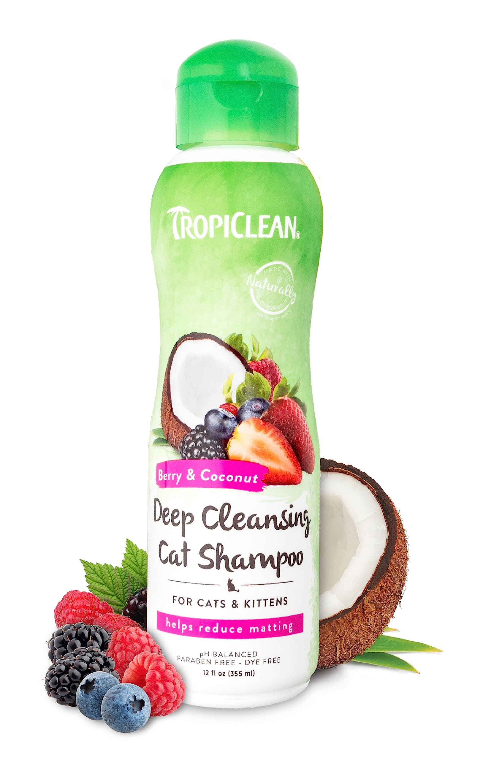 Foto 1 | Champú Para Gatos Tropiclean, Limpieza Profunda Con Bayas Y Coco, 355 Ml - Venta Internacional.