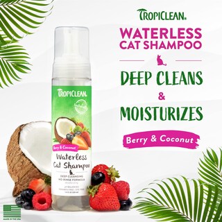 Foto 2 | Champú Sin Agua Para Gatos Tropiclean Berry Coconut, 220 Ml, Ee. Uu. - Venta Internacional.