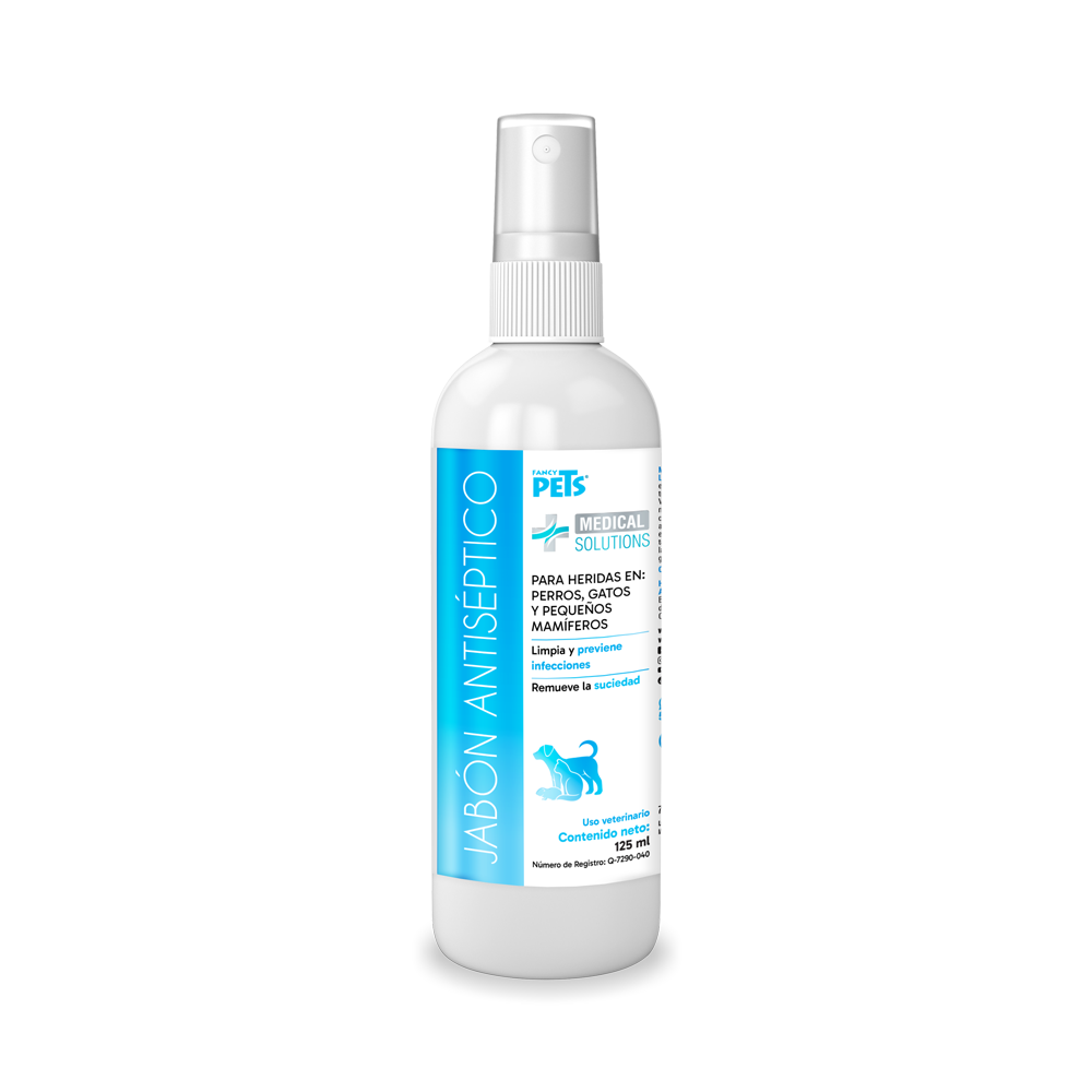 Foto 2 pulgar | Medical Solutions Jabón Antiséptico Para Heridas De Perros Gatos O Pequeños Mamíferos Con 125 Ml