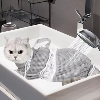 Foto 3 | Bolsa Para Bañar/corte Uña Gato Bolsa De Baño Eo Safe Imports Esi-14142 Gris