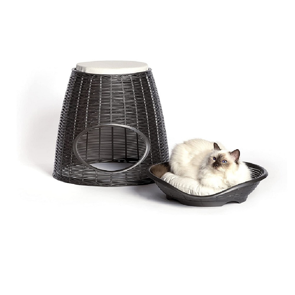 Foto 4 pulgar | Casa de Mascota SUNNY PETS Pasha color Chocolate para Gato Cuccia 52X 50 X 46/55 CM