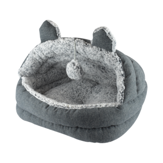 Foto 2 | Cama Tipo Cueva Fancy Pets TX10933 color Gris Sherpa para Gato