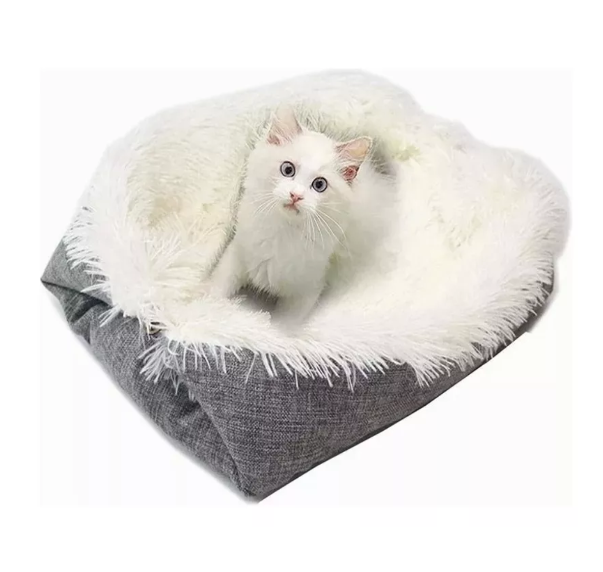 Foto 4 | Cama Suave Manta Lavable Plegable Gris Para Mascotas Perros