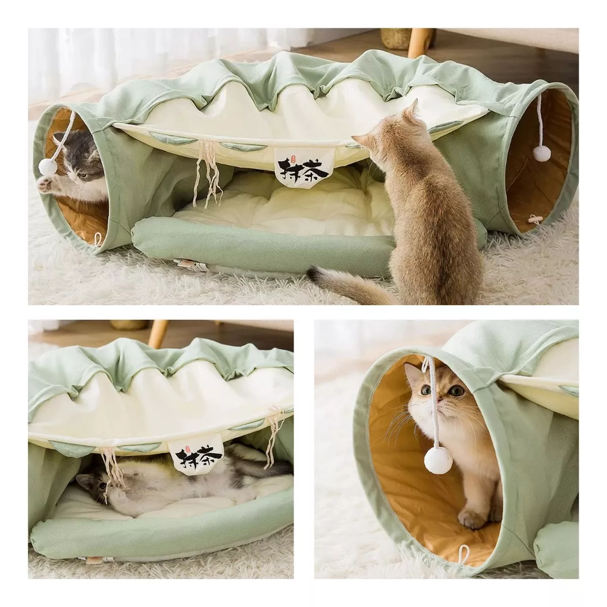Foto 3 pulgar | Juguete Túnel De Gato Cama Para Mascotas Duradera Y Cómoda Eo Safe Imports Esi-14160 Multicolor