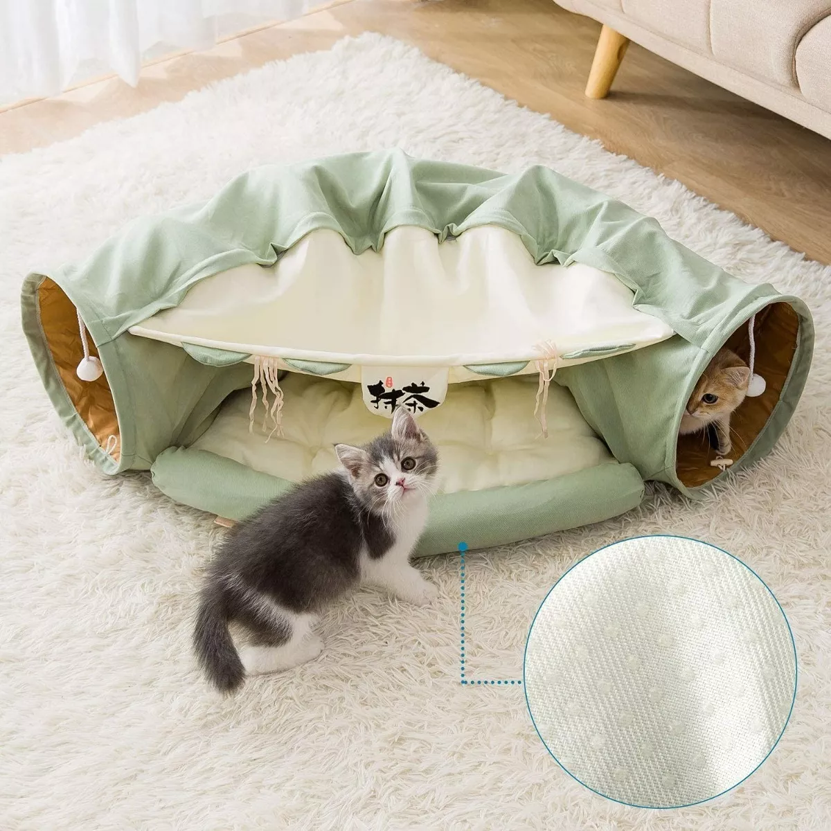 Foto 3 | Juguete Túnel De Gato Cama Para Mascotas Duradera Y Cómoda Eo Safe Imports Esi-14160 Multicolor