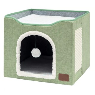 Foto 1 | Casa Y Cama Plegable Para Gato Con Cojín Suave Eo Safe Imports Esi-14721 Verde