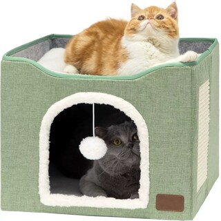 Foto 2 | Casa Y Cama Plegable Para Gato Con Cojín Suave Eo Safe Imports Esi-14721 Verde