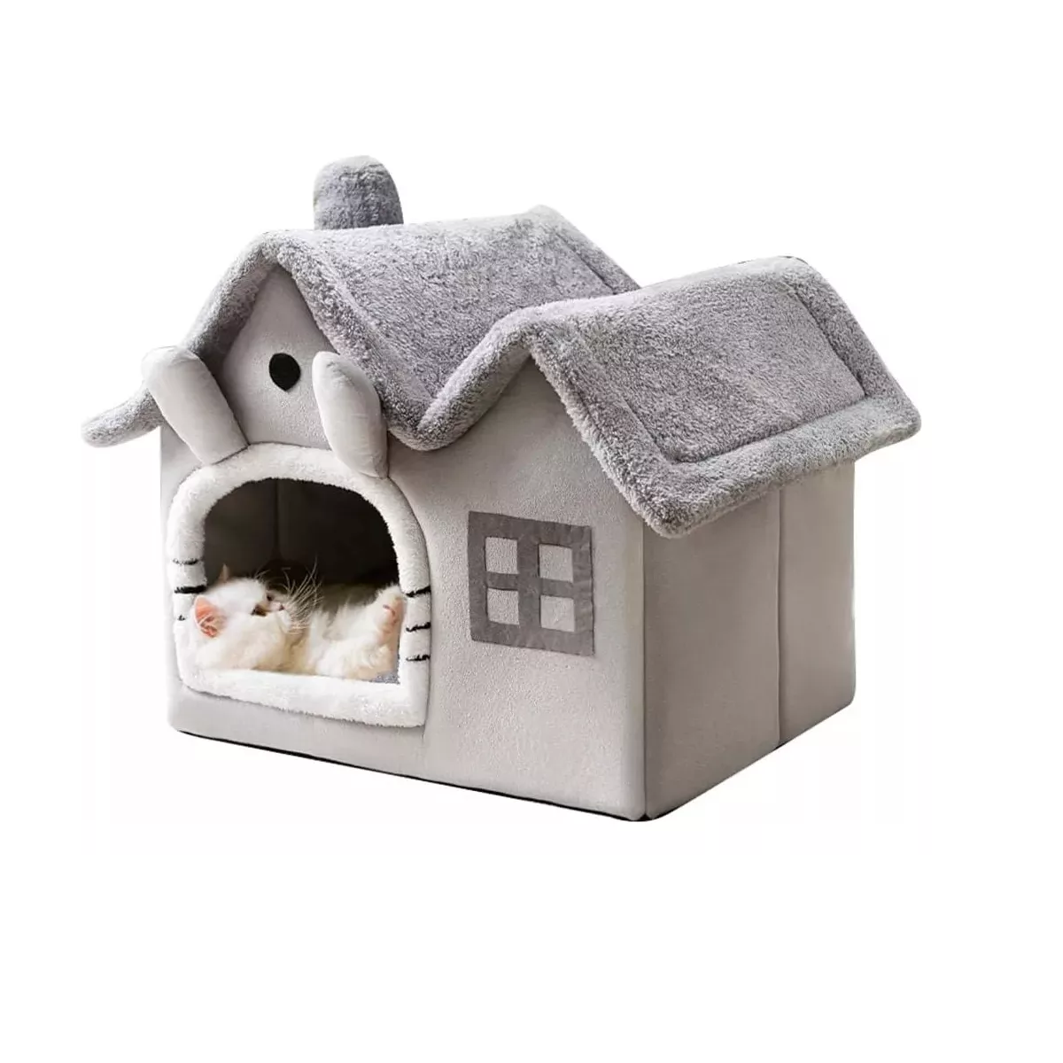 Cómodas Camas Para Gatos, Cama Lavable Para Perros, Cojin Eo Safe Imports Esi-15108 Gris