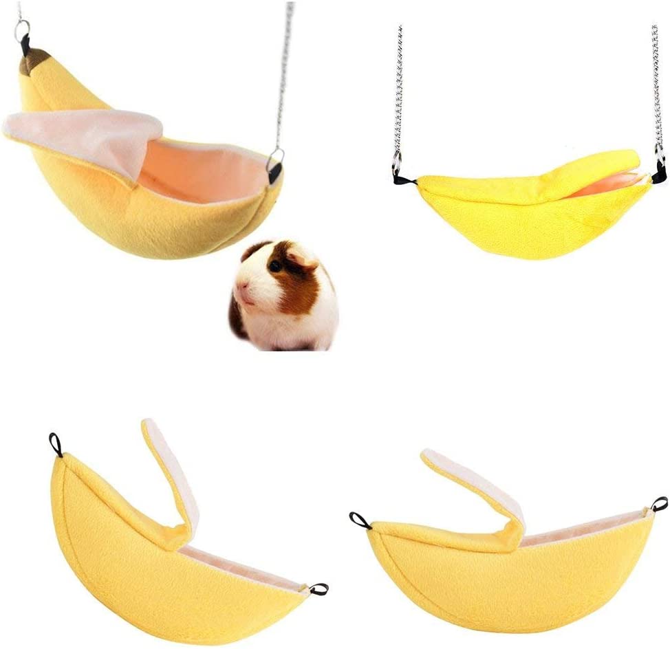 Foto 3 pulgar | Hamaca Para Hamster, Con Forma De Plátano, Cálida, Para Mascotas Pequeñas - Venta Internacional.