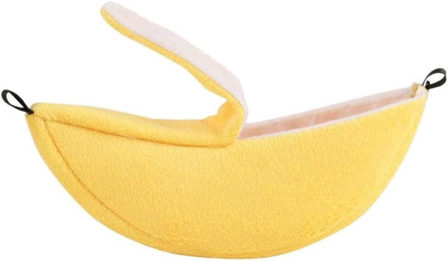 Foto 5 pulgar | Hamaca Para Hamster, Con Forma De Plátano, Cálida, Para Mascotas Pequeñas - Venta Internacional.