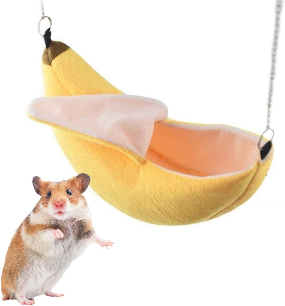 Foto 6 pulgar | Hamaca Para Hamster, Con Forma De Plátano, Cálida, Para Mascotas Pequeñas - Venta Internacional.