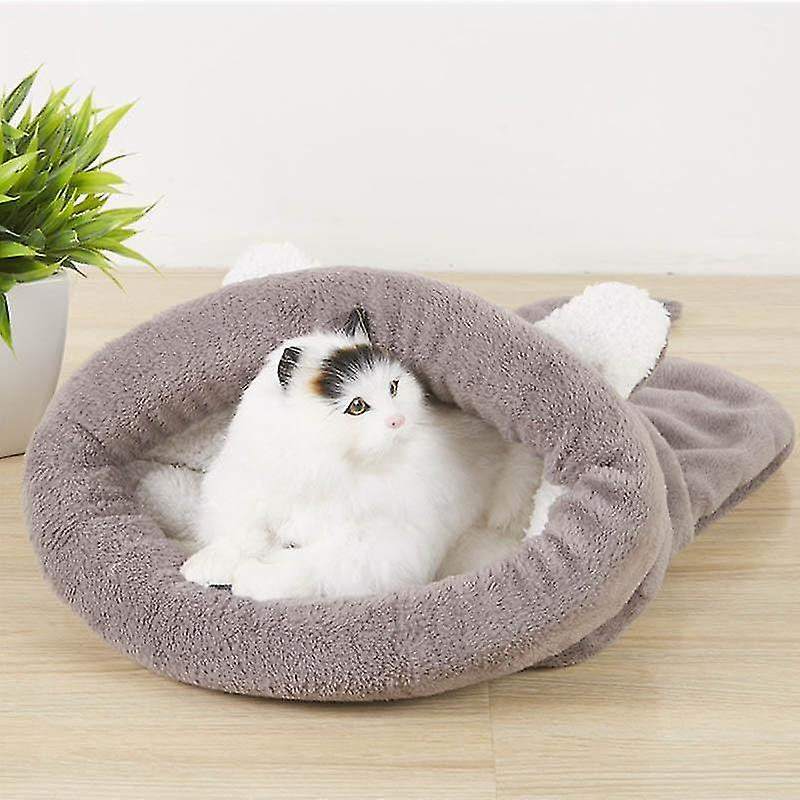 Cama Para Gatos Huoguo, Cómoda, Suave, Cálida, Lavable, Gris - Venta Internacional.