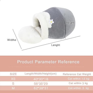 Foto 4 | Reloj Despertador Para Cama Con Forma De Gato, Cálido, De Felpa, Portátil, Color Gris - Venta Internacional.