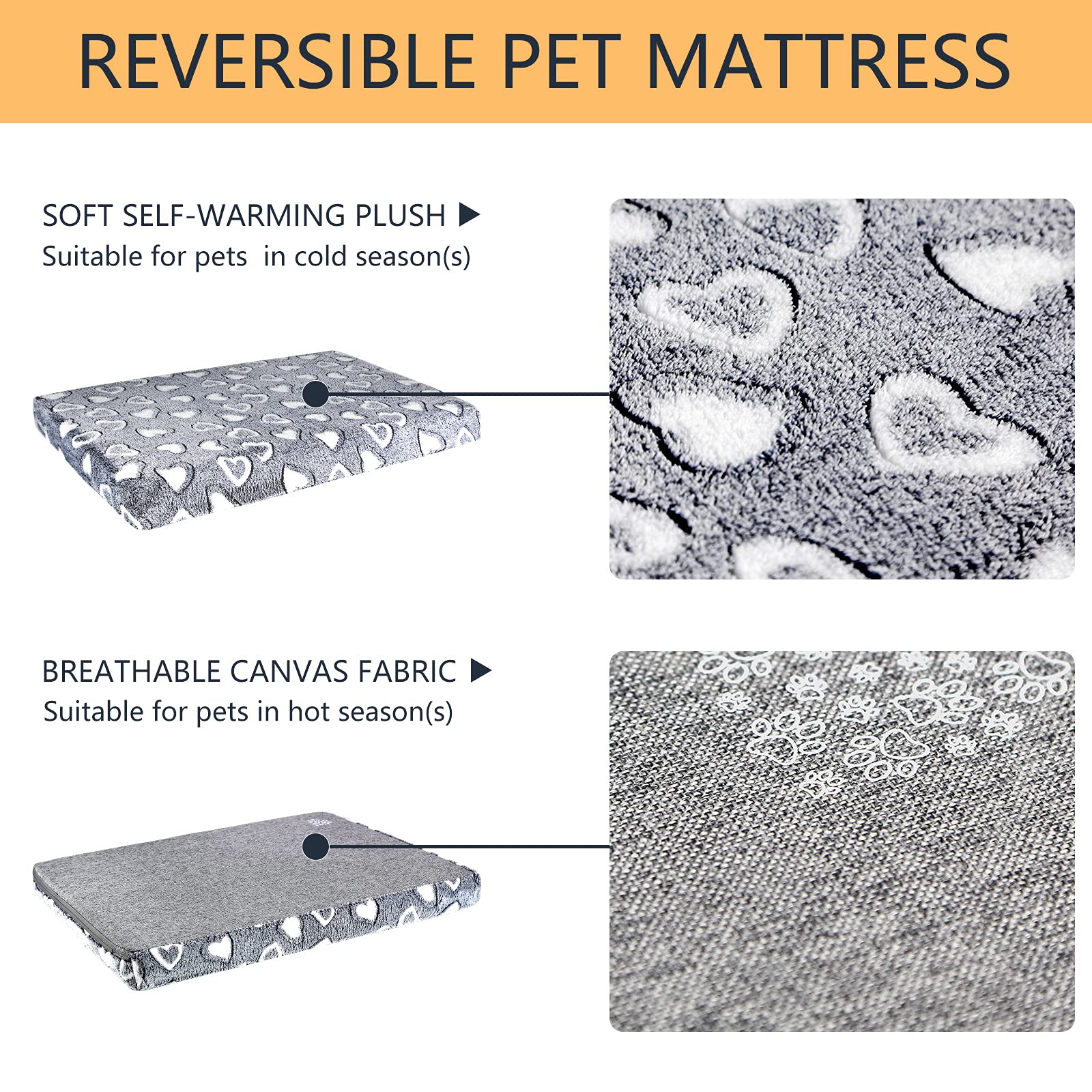Foto 4 | Jaula Para Perros Vankean, Reversible, Fría Y Cálida, Para Perros - Venta Internacional.