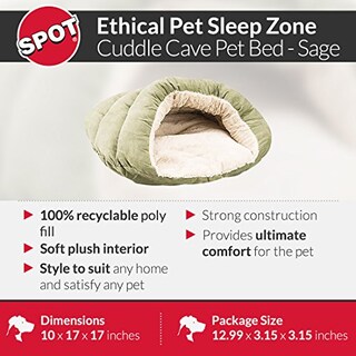 Foto 3 | Cama Para Mascotas Ethical Pets Sleep Zone Cuddle Cuddle Cave Para Gatos Y Bebés - Venta Internacional.