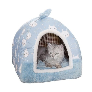 Foto 1 | Cama Desmontable Para Mascotas Huoguo, Para Gatos, Perros Y Cachorros, Color Azul - Venta Internacional.