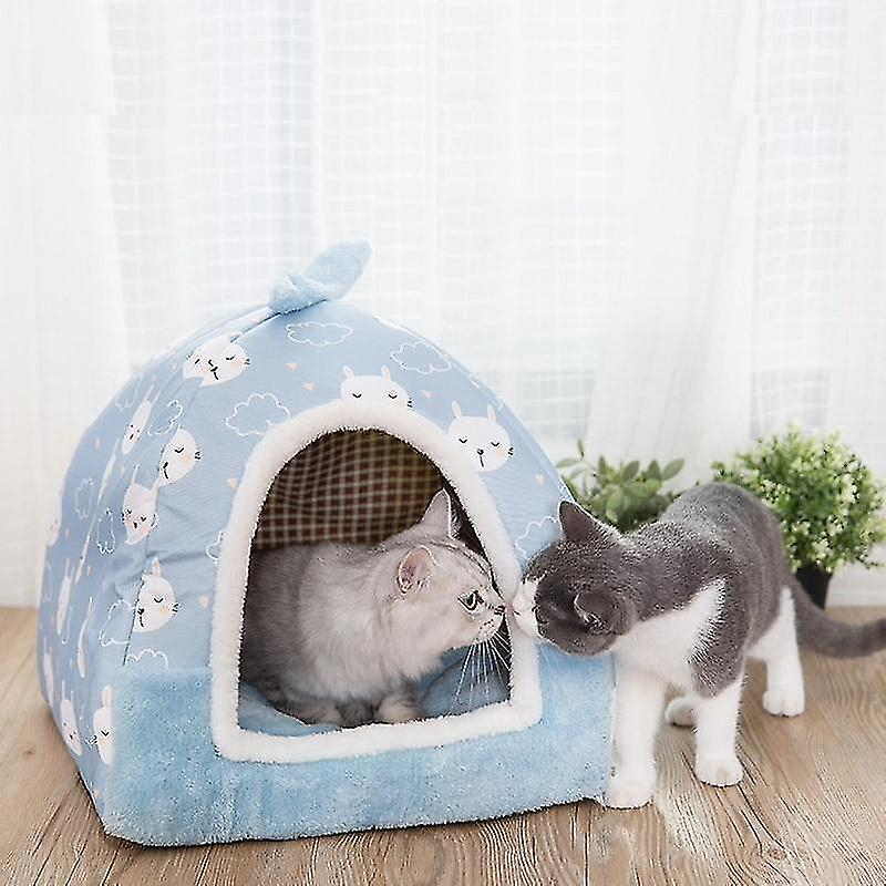 Foto 3 pulgar | Cama Desmontable Para Mascotas Huoguo, Para Gatos, Perros Y Cachorros, Color Azul - Venta Internacional.