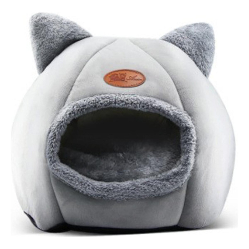 Cama Tipo Cueva para Mascotas 40 Cm Gris - Venta Internacional