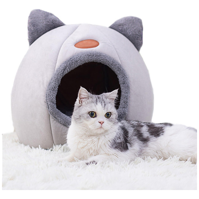 Foto 5 pulgar | Cama Tipo Cueva para Mascotas 40 Cm Gris - Venta Internacional