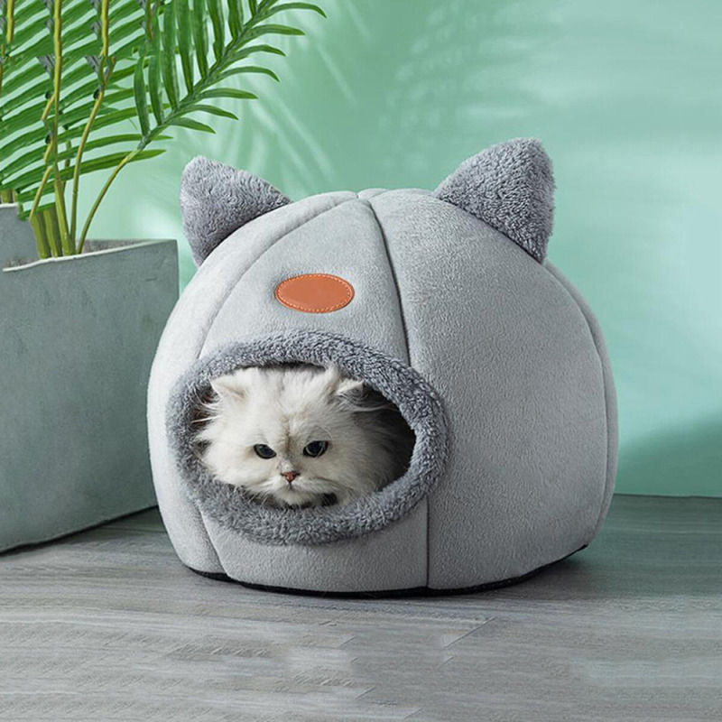 Foto 6 pulgar | Cama Tipo Cueva para Mascotas 40 Cm Gris - Venta Internacional