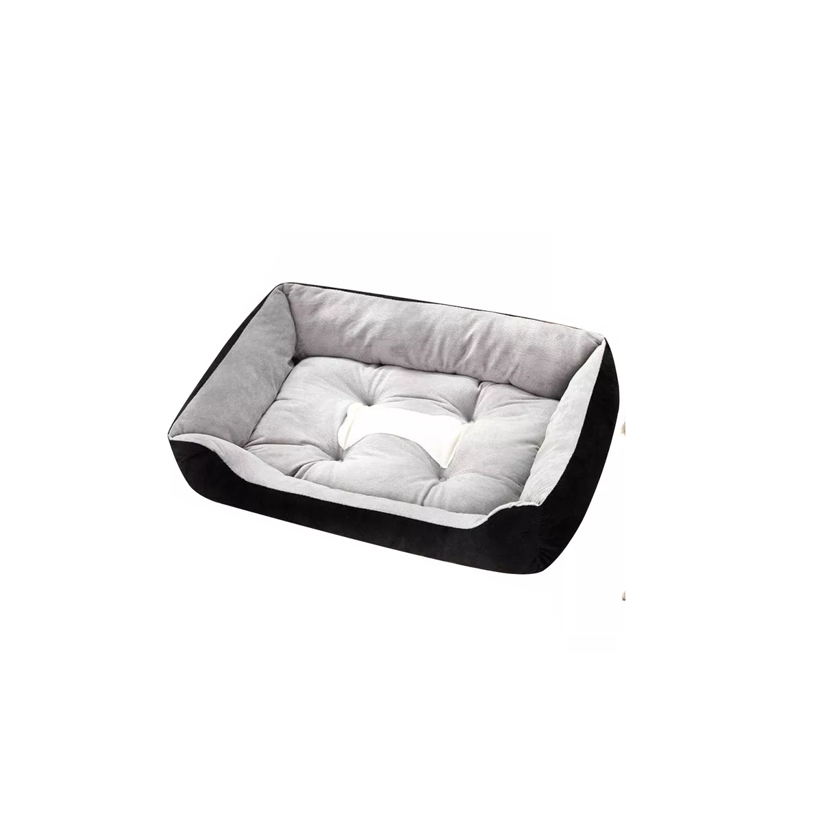 Cama Mascota Suave Y Cómoda 50x38cm Eo Safe Imports Esi-16272 Gris