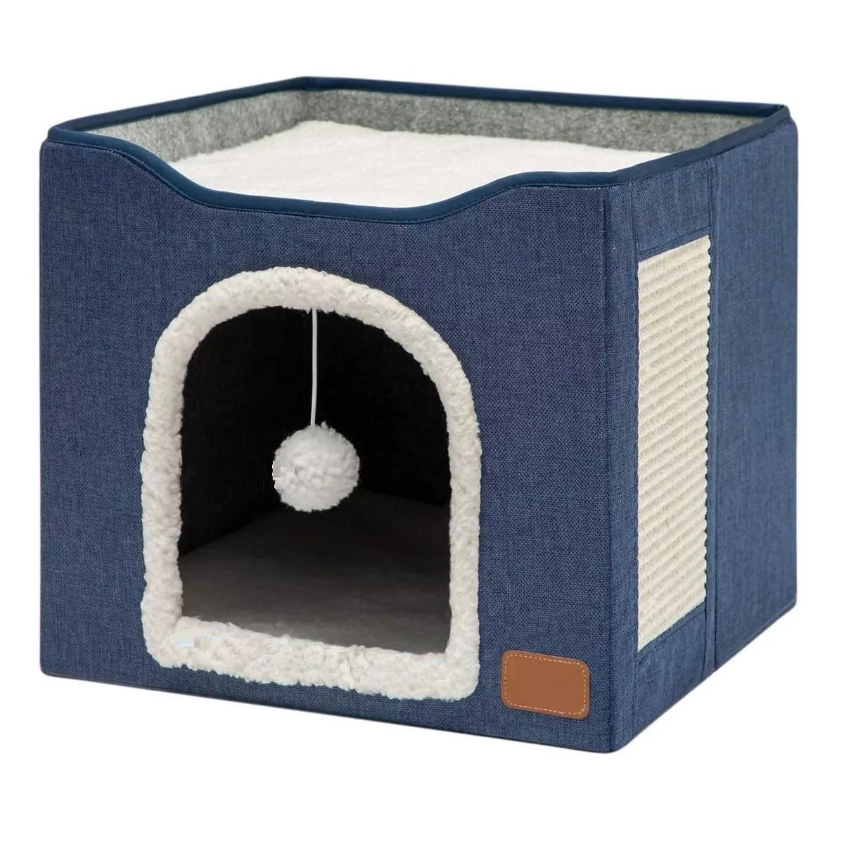 Casa Y Cama Plegable Para Gato Con Cojín Suave Eo Safe Imports Esi-17295 Multicolor