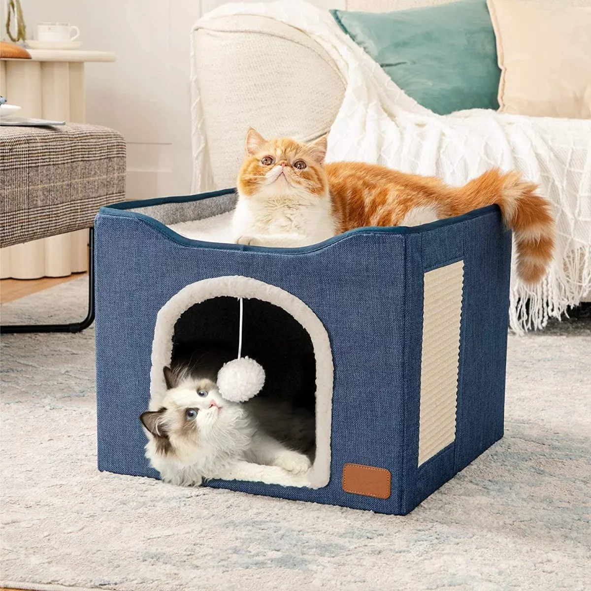 Foto 2 | Casa Y Cama Plegable Para Gato Con Cojín Suave Eo Safe Imports Esi-17295 Multicolor